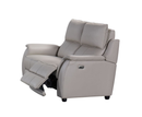 Milano 2 Seater Electric Leather Sofa - Cloud