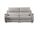 Milano 3 Seater Electric Leather Sofa - Cloud