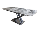 Meridian 1.6m Ext Dining Table - Dark Grey