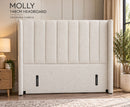 Molly 4ft6 Double Ottoman Bed - Beige