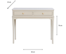 Monroe 2 Door Console Table - Ivory
