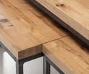 Morris Oak Nesting Coffee Tables