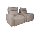 Movie 2 Seater Sofa with Console - Beige