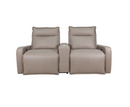 Movie 2 Seater Sofa with Console - Beige