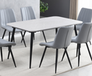 New York 1.5m Dining 7PC Set - Grey