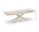 Osaka 160cm Extending Dining Table - Natural Stone