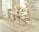 Osaka 160cm Extending Dining Table - Natural Stone
