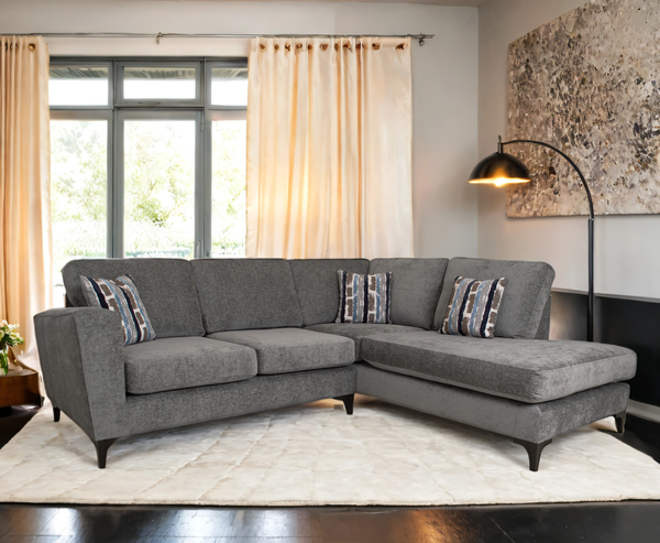 Orin RHF Corner Chaise Sofa - Grey