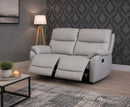 Pacey 2 Seater Manual Reclining Sofa - Pearl Grey