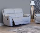 Pacey 2 Seater Manual Reclining Sofa - Pearl Grey