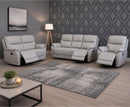 Pacey 3+2+1 Seater Manual Reclining Sofa Set - Pearl Grey