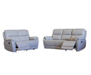 Pacey 3+2 Seater Manual Reclining Sofa Set - Pearl Grey