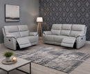 Pacey 3+2 Seater Manual Reclining Sofa Set - Pearl Grey