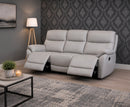 Pacey 3 Seater Manual Reclining Sofa - Pearl Grey