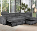 Palmer RHF Corner Sofa Bed - Dark Grey