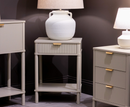 Parson 1 drawer end table - Ivory