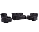 Perrie 2+1+1 Seater Reclining Sofa Set - Charcoal