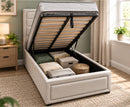 Perth 3ft Ottoman Bed Frame - Beige