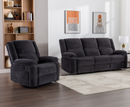 Perrie 1 Seater Reclining Sofa - Charcoal