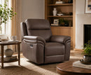 Pisces 1 Seater Electric Reclining Sofa - Leather