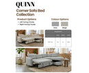 Quinn Corner Sofabed - Grey