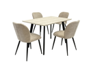Realt 1.2m 5PC Dining Set - Beige