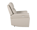 Reni 1 Seater Electric Leather Sofa - Light Stone