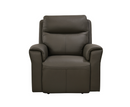 Reni 3+1+1 Seater Electric Leather Sofa - Dark Grey