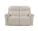 Reni 3+2 Seater Electric Leather Sofa - Light Stone