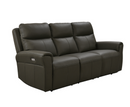 Reni 3 Seater Electric Leather Sofa - Dark Grey