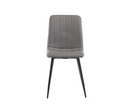 Saldini 1.07M Round Table with 4 Rhea Chair Set - Grey