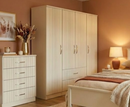 Rhee 4ft Small Double Bed Frames - Ivory