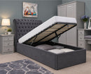 Riley Storage 3ft Single Bed Frame - Dark Grey