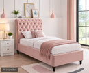 Riley 3ft Single Bed Frame - Baby Pink