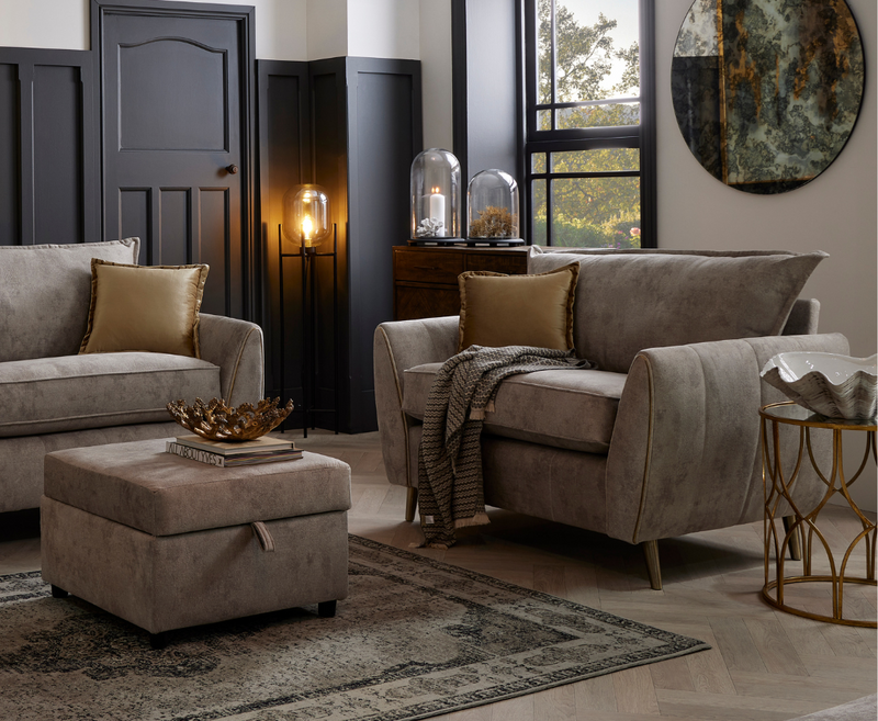 Romantica 4+2 Seater Sofa with Ottoman Footstool Set