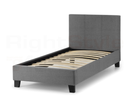 Ruben Linen Bed 90Cm - Grey