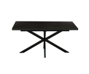 Lari 1.6m Extending Dining Table - Black