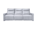 Salina 3 Seater Electric Reclining Sofa - Grey