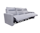 Salina 3 Seater Electric Reclining Sofa - Grey