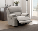 Seymour 1 Seater Electric Sofa - Light Grey