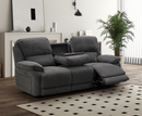 Seymour 3+2 Seater Electric Sofa Set - Dark Grey