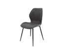 Sheldon Faux Leather Dining Chair - Charcoal