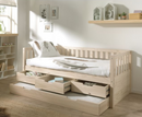 Sleepz Captain Bed with Drawers - Milky Pine
