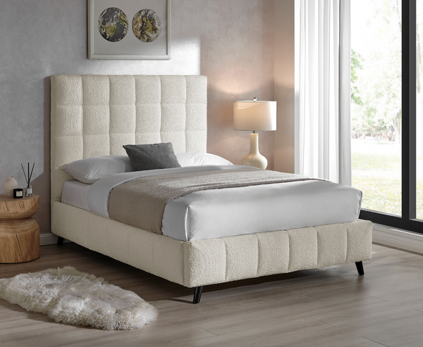 Starla 4ft6 Double Bed Frame - Ivory
