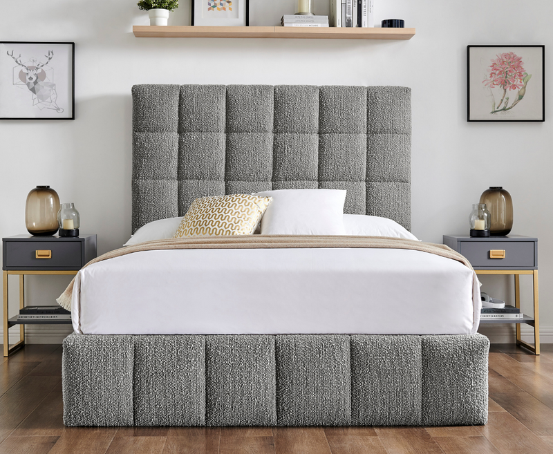 Starla 4ft6 Double Ottoman Bed Frame - Dove Grey