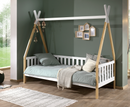 Tipi Bed 90x200cm with gate - White