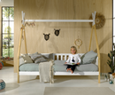 Tipi Bed 90x200cm with gate - White