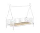 Tipi Bed 90x200cm with fence - White