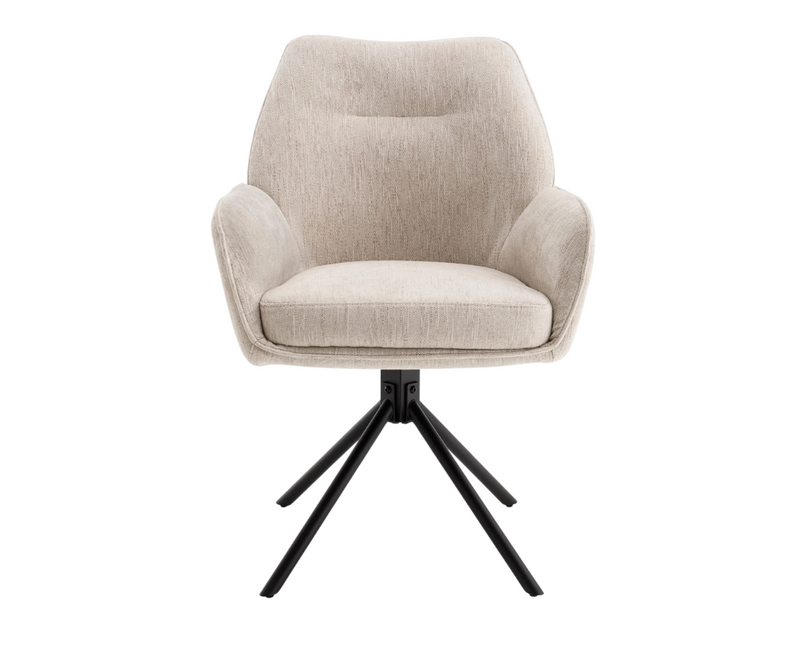 Treve Swivel Dining Chair - Beige