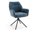 Treve Swivel Dining Chair - Blue